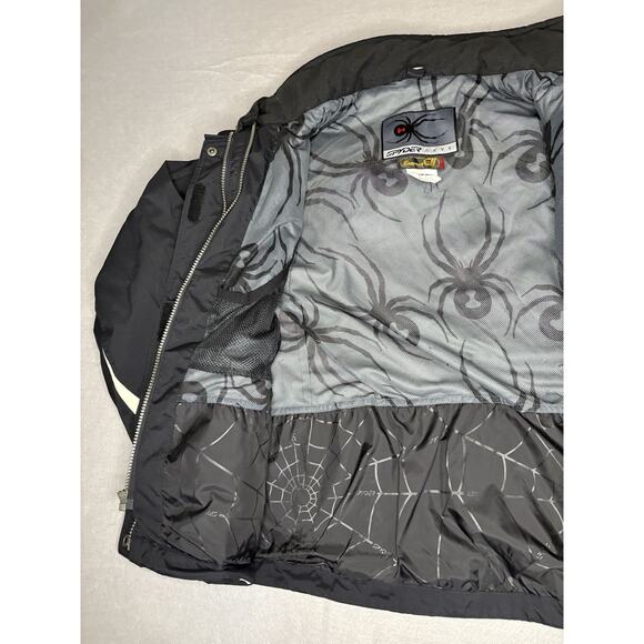Spyder Axys Ski Jacket Women's 8 Black Entrant Gll Mock Neck Full Sleeve W/ Hood - Picture 8 of 15